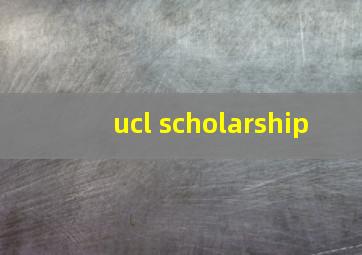 ucl scholarship